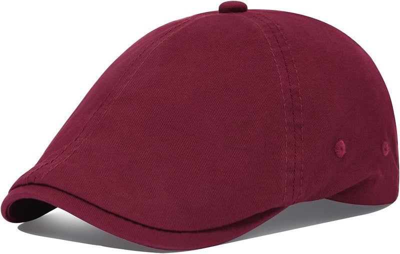 VOBOOM Cotton Washing Flat Cap Cabbie Hat Gatsby Ivy Irish Hunting Newsboy - Image 1